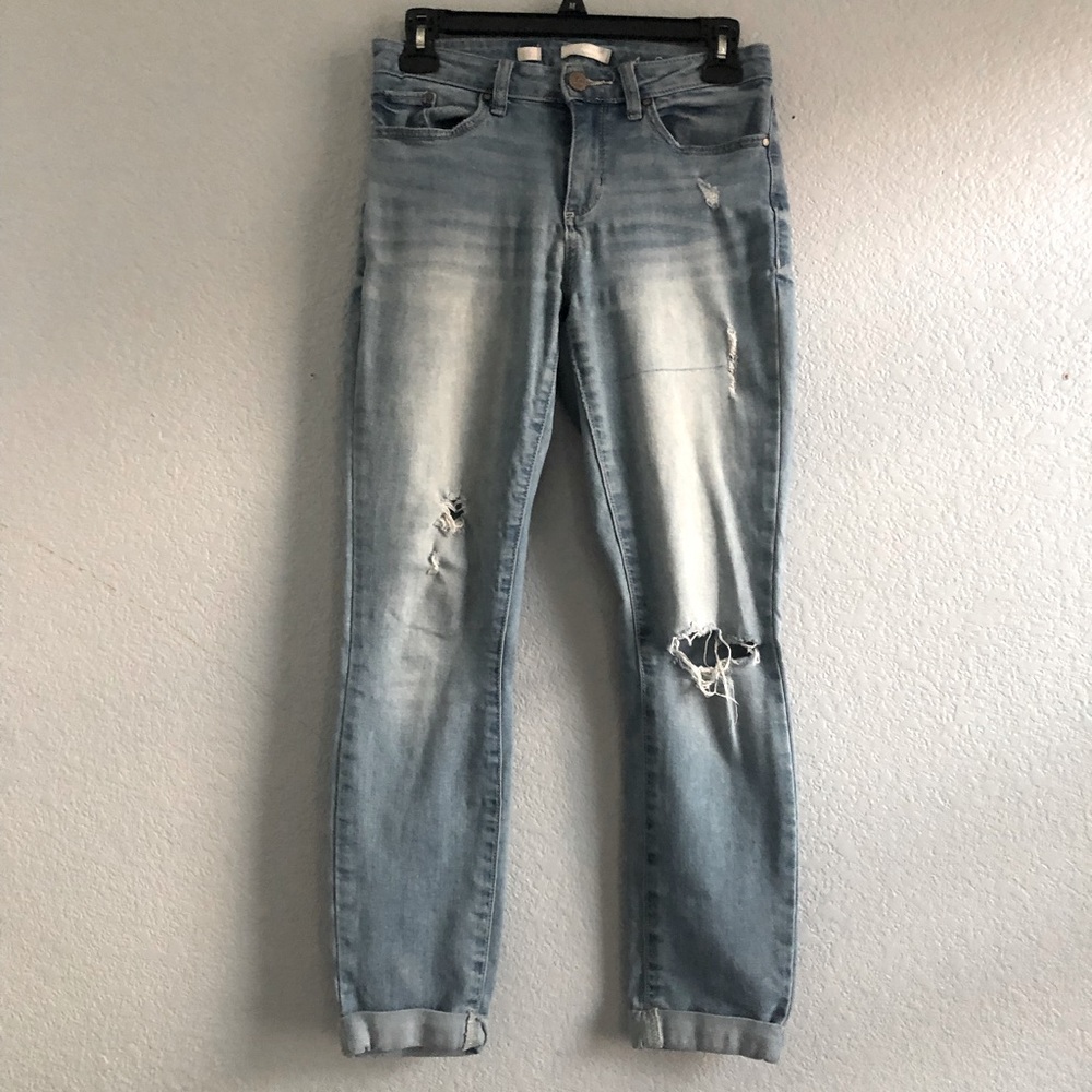 Lauren Conrad Cuffed, Petite, Ankle Skinny Jeans